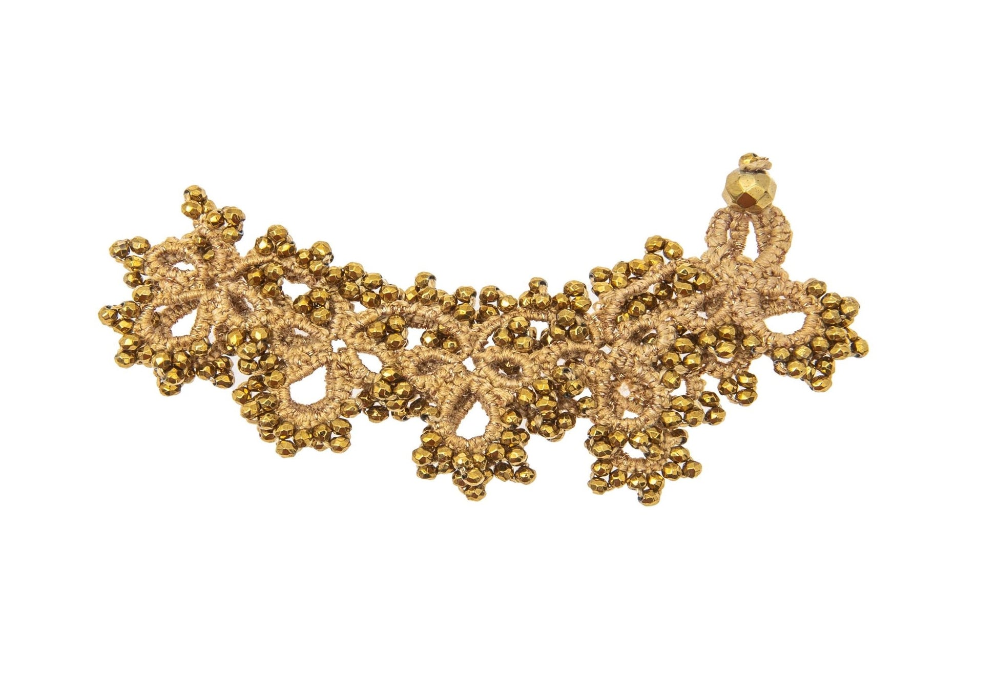 Amelia botanically dyed handcrafted lace bracelet
