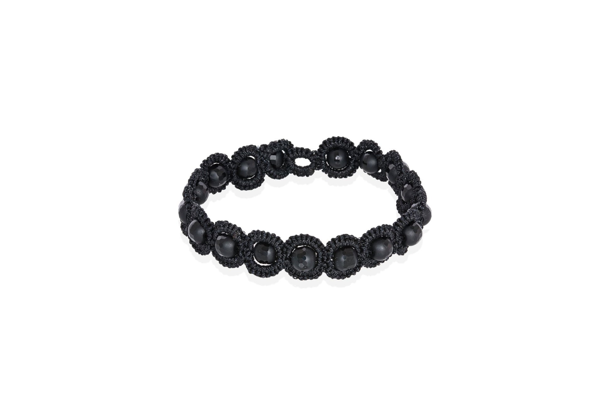 Avatar black onyx handcrafted gemstone bracelet 