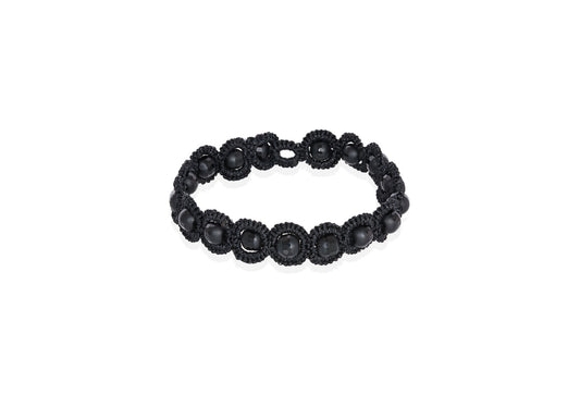 Contessina Lace JewelleryAvatar lace bracelet, black onyx