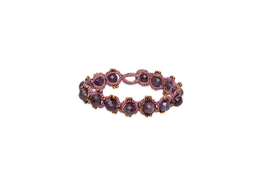 Contessina Lace JewelleryChic lace bracelet, amethyst