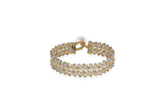 Contessina Lace JewelleryFine lace bracelet, silver gold