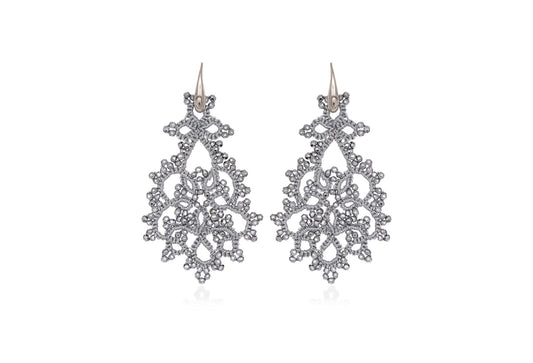 Contessina Lace JewelleryMelina lace earrings, silver