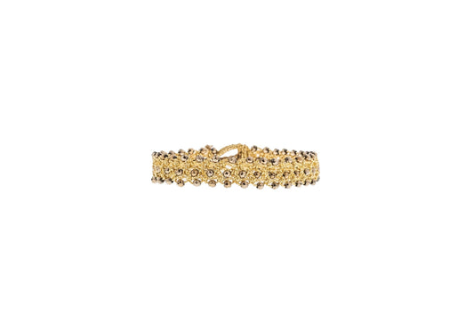 Contessina Lace JewelleryTennis Fine lace bracelet, gold