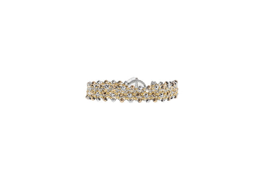 Contessina Lace JewelleryTennis Fine lace bracelet, gold silver